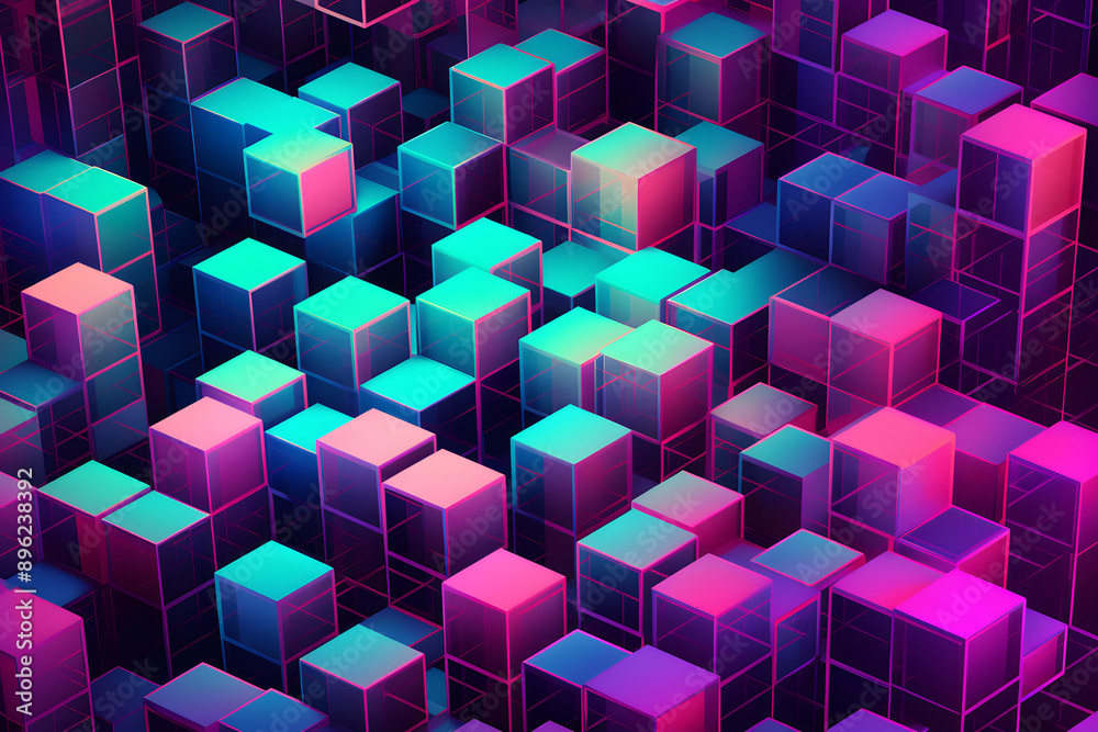 Abstract Cube Pattern background illustration Abstract Cube Pattern background illustration