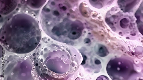 Magnified view of a single alveolus showcasing the intricate network of vessels and elastic fibers within its walls.