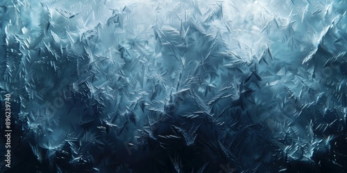 Wallpaper Mural High-resolution abstract background of frosted glass with intricate ice-like patterns, perfect for winter-themed designs.
 Torontodigital.ca