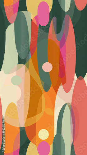 Illustration inspired by 1960s wallpaper_4. Aspect ratio 9_16