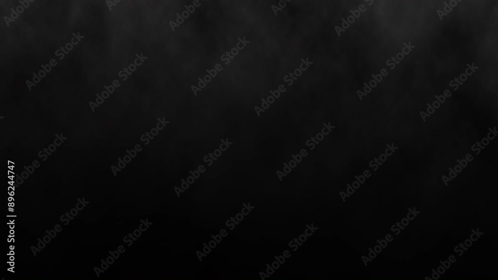 A mysterious dark background with subtle smoke effects. Ideal for creating dramatic, moody visuals and backgrounds in design projects, presentations, or digital art. High quality 4k footage