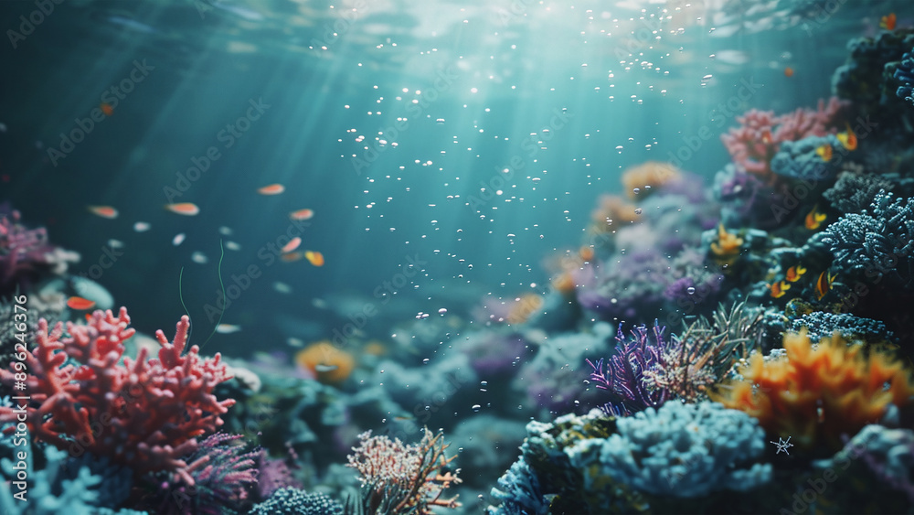 Abstract Coral Symphony: A Vibrant Underwater Scene for Backgrounds, Wall Art, and Wallpapers Abstract Coral Symphony: A Vibrant Underwater Scene for Backgrounds, Wall Art, and Wallpapers