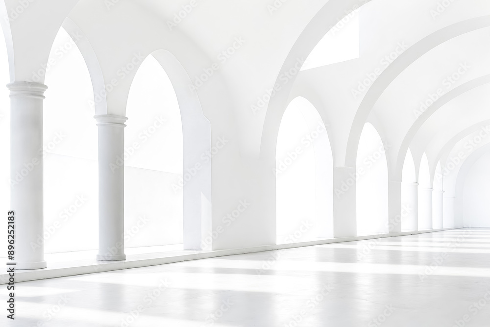 White Architectural Arched Interior White Architectural Arched Interior