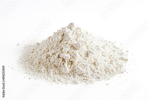 Heap of White Powder on White Background