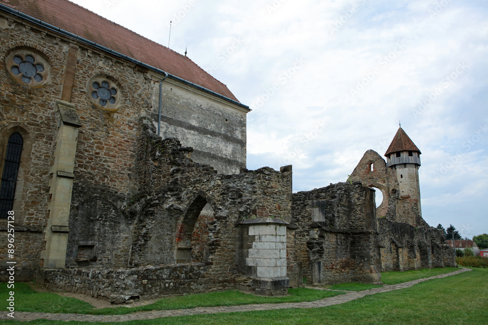Obraz premium Ruins of Carta Monastery - former Cistercian monastery in Transylvania in Romania
