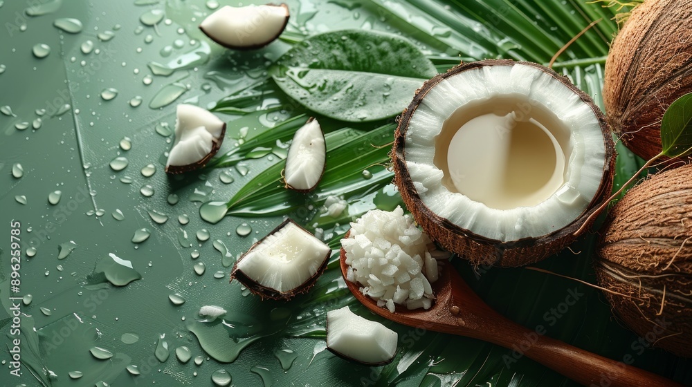 Bottle of organic coconut cooking oil on wooden table, closeup Bottle of organic coconut cooking oil on wooden table, closeup