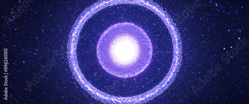 Abstract circle pattern converging in a singularity