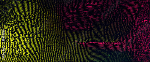 Abstract wavy background pattern in yellow mixed with pink