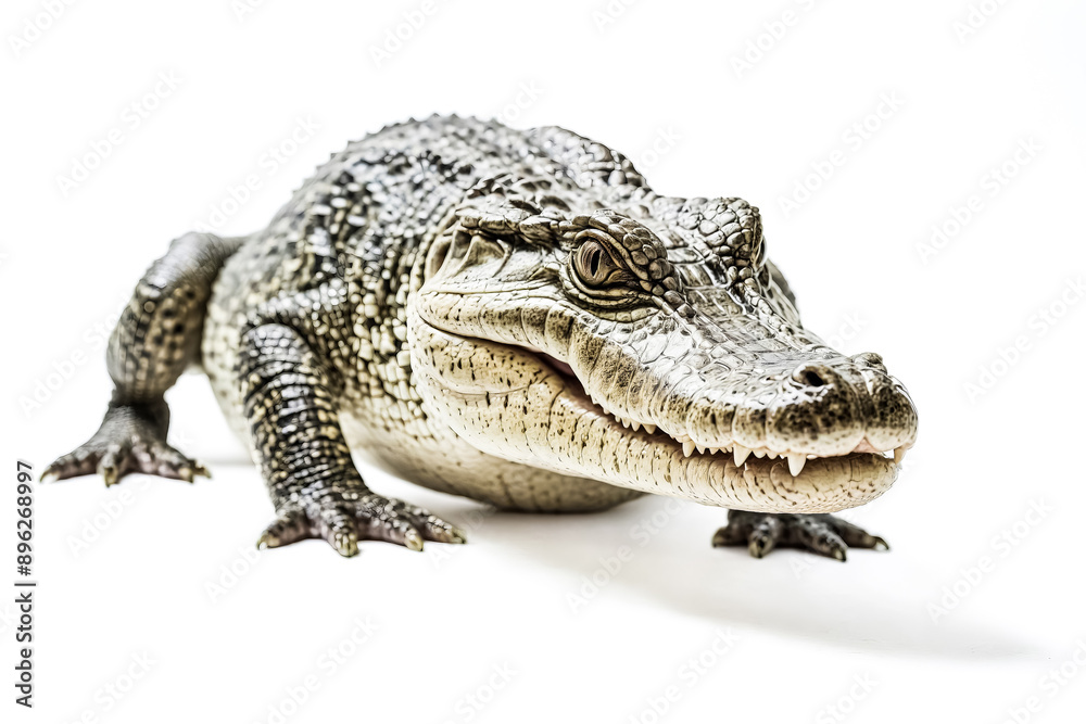 Naklejka premium Young Alligator Close Up