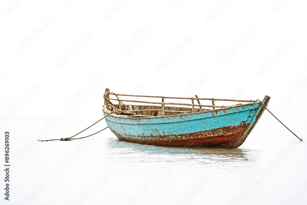 Fototapeta premium Small Boat in Calm Water