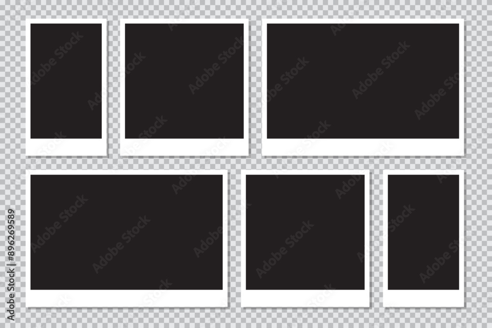 Photo frame set. vector frame Photo frame set. vector frame