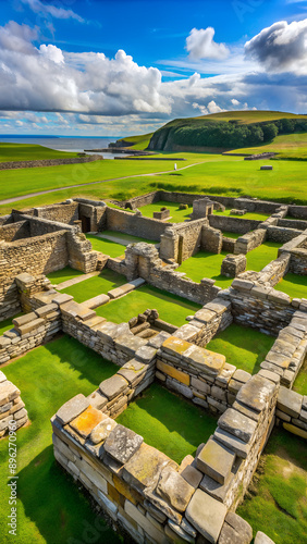 Archeological ruins at Brough of Bursay photo