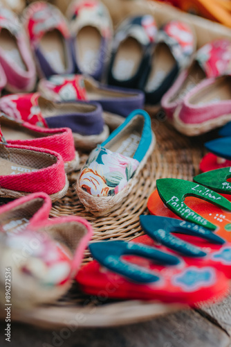 Tsinelas for sale at market | Liliw | Laguna | Philippines | By Gids Stories photo