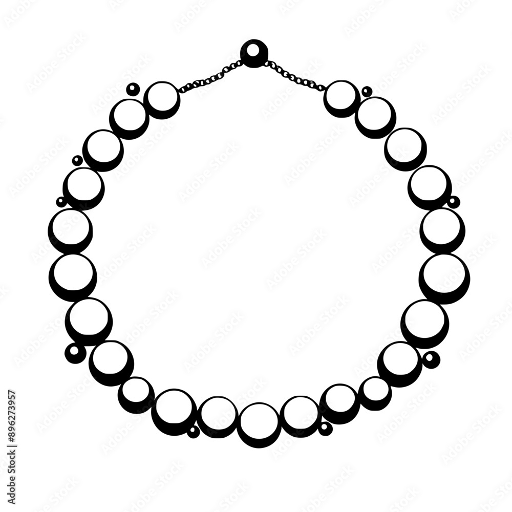 Obraz premium Necklace Vector