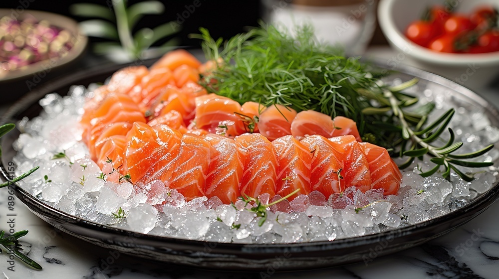 A close-up plate of food on a table with several surrounding plates and bowls of food A close-up plate of food on a table with several surrounding plates and bowls of food