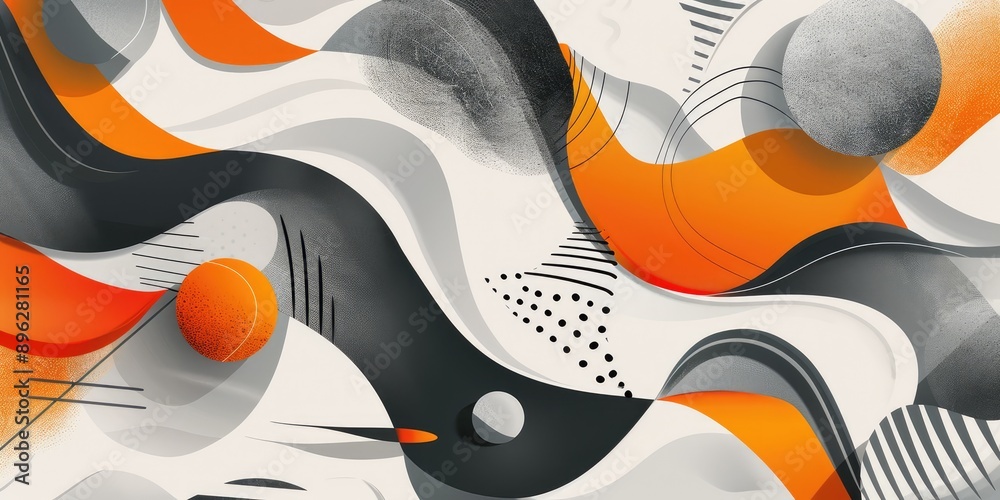 Obraz premium Modern trendy abstract background. Ai generation.