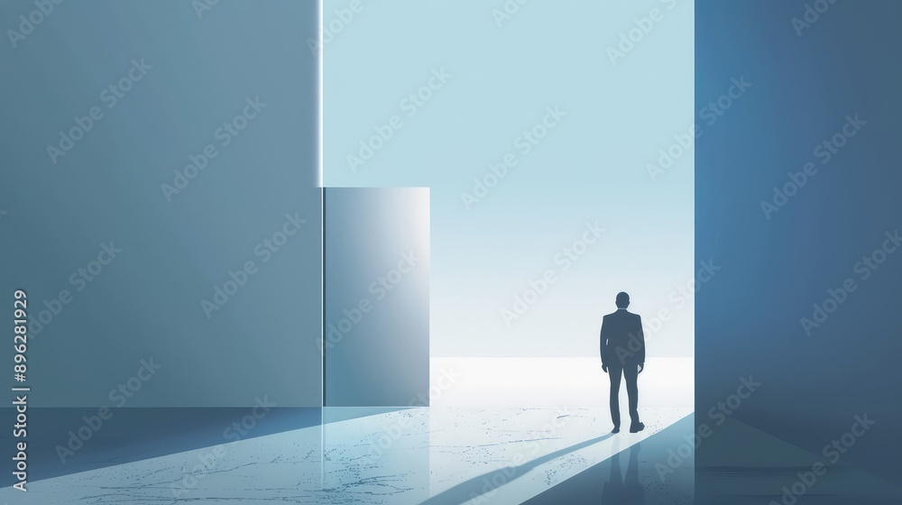 Simple business background. Ai generation. Simple business background. Ai generation.