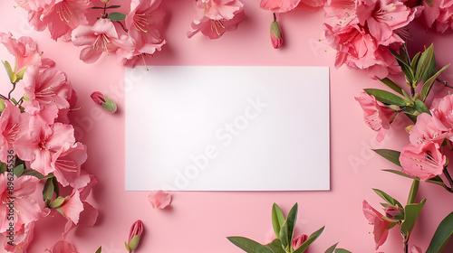 Blank paper with background illustration