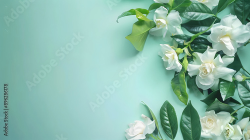 Blank paper with background illustration