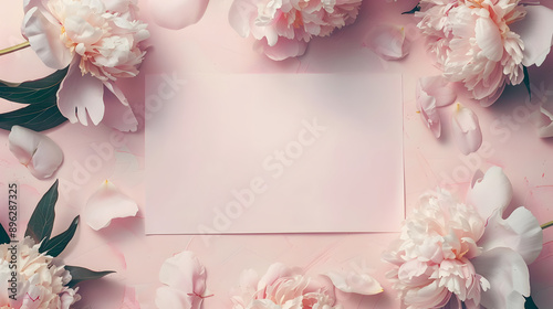 Blank paper with background illustration