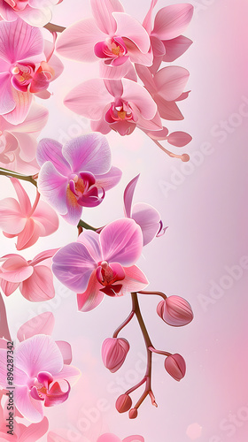 Blank paper with background illustration