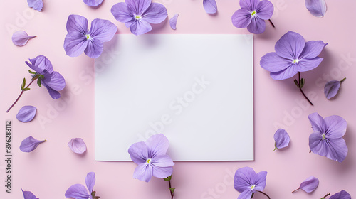 Blank paper with background illustration
