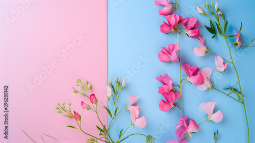 Blank paper with background illustration