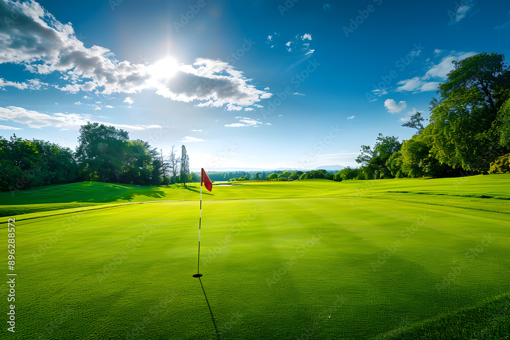 Obraz premium Sunny golf course