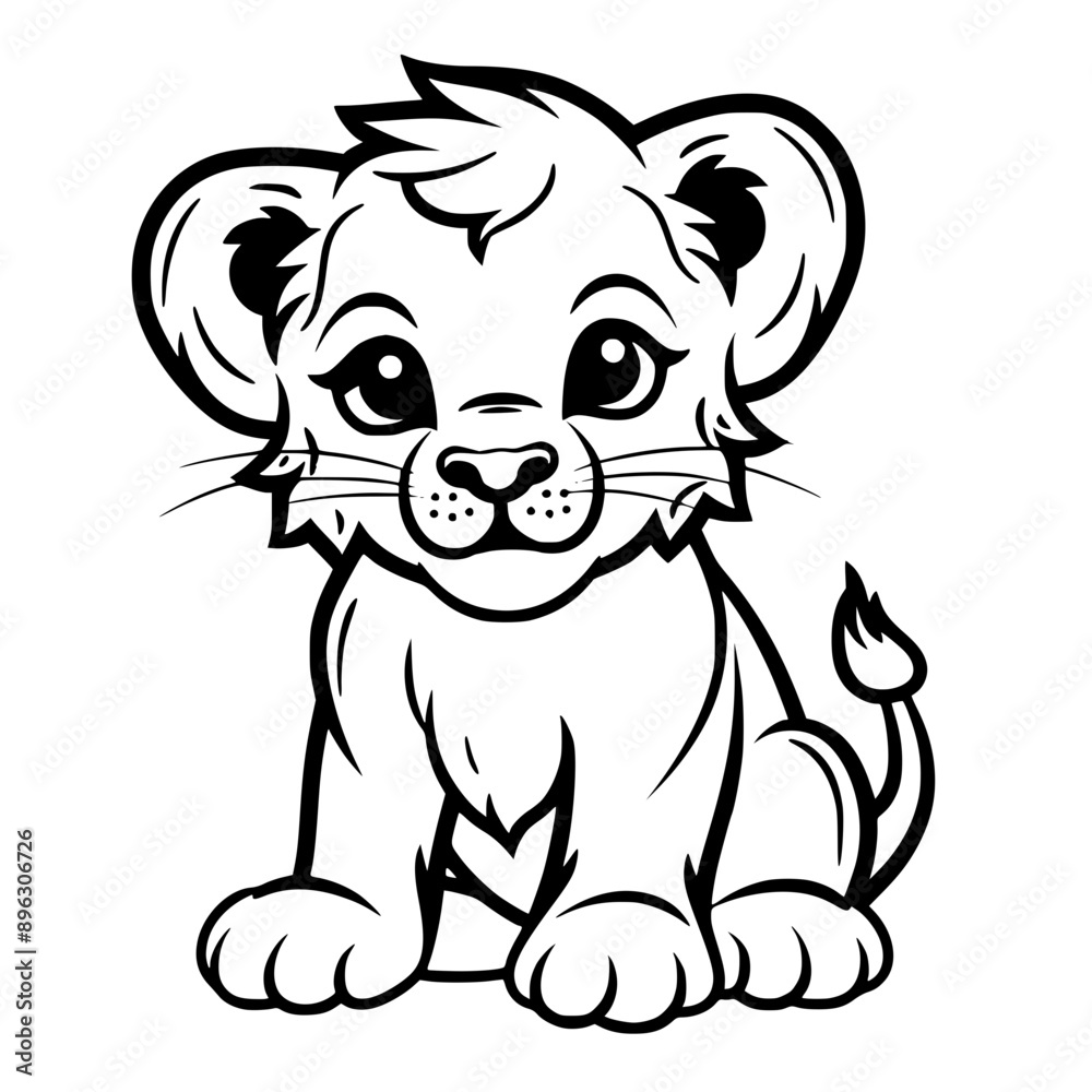 Baby Lion Vector Baby Lion Vector