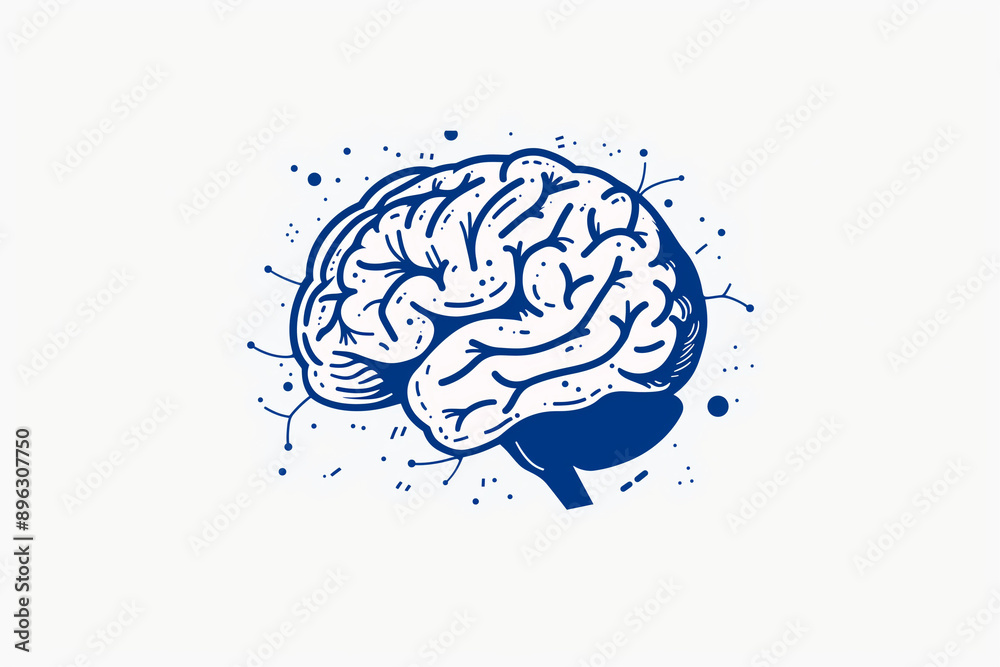 Illustration of the human brain Illustration of the human brain
