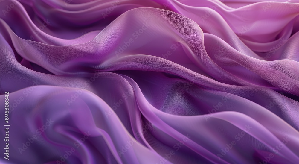 Purple Silk Fabric Close-Up Purple Silk Fabric Close-Up