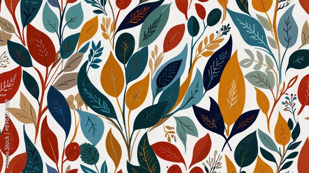 Abstract pattern suitable for printing. oil painting pattern in a small leave. Little leave. white background. Abstract pattern suitable for printing. oil painting pattern in a small leave. Little leave. white background.