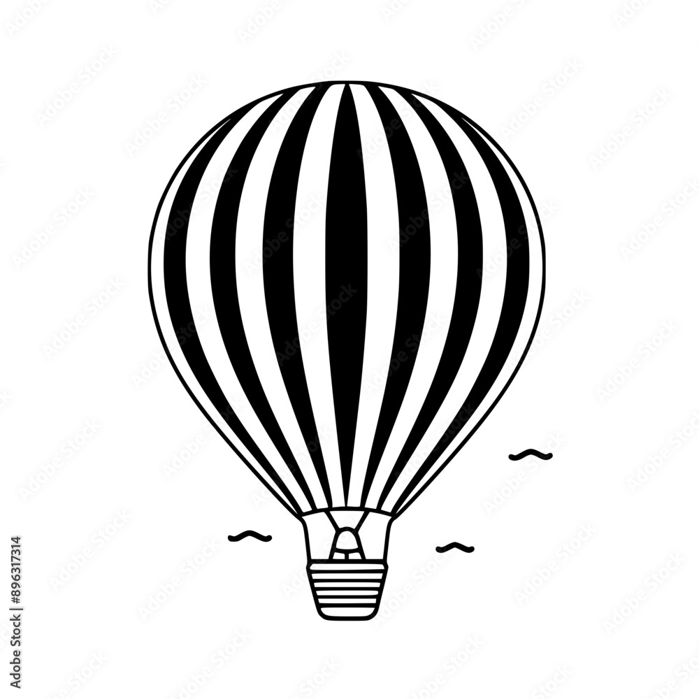 Obraz premium Hot Air Balloon Vector