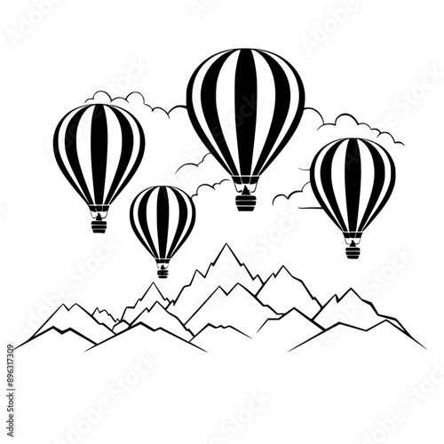 Hot Air Balloon Vector