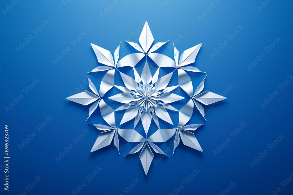 a snowflake made of paper a snowflake made of paper