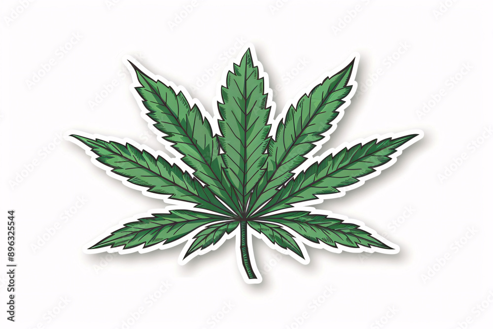 a green leaf with white border a green leaf with white border