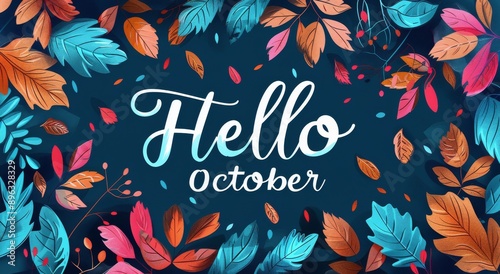 Colorful Leaves Welcome October
