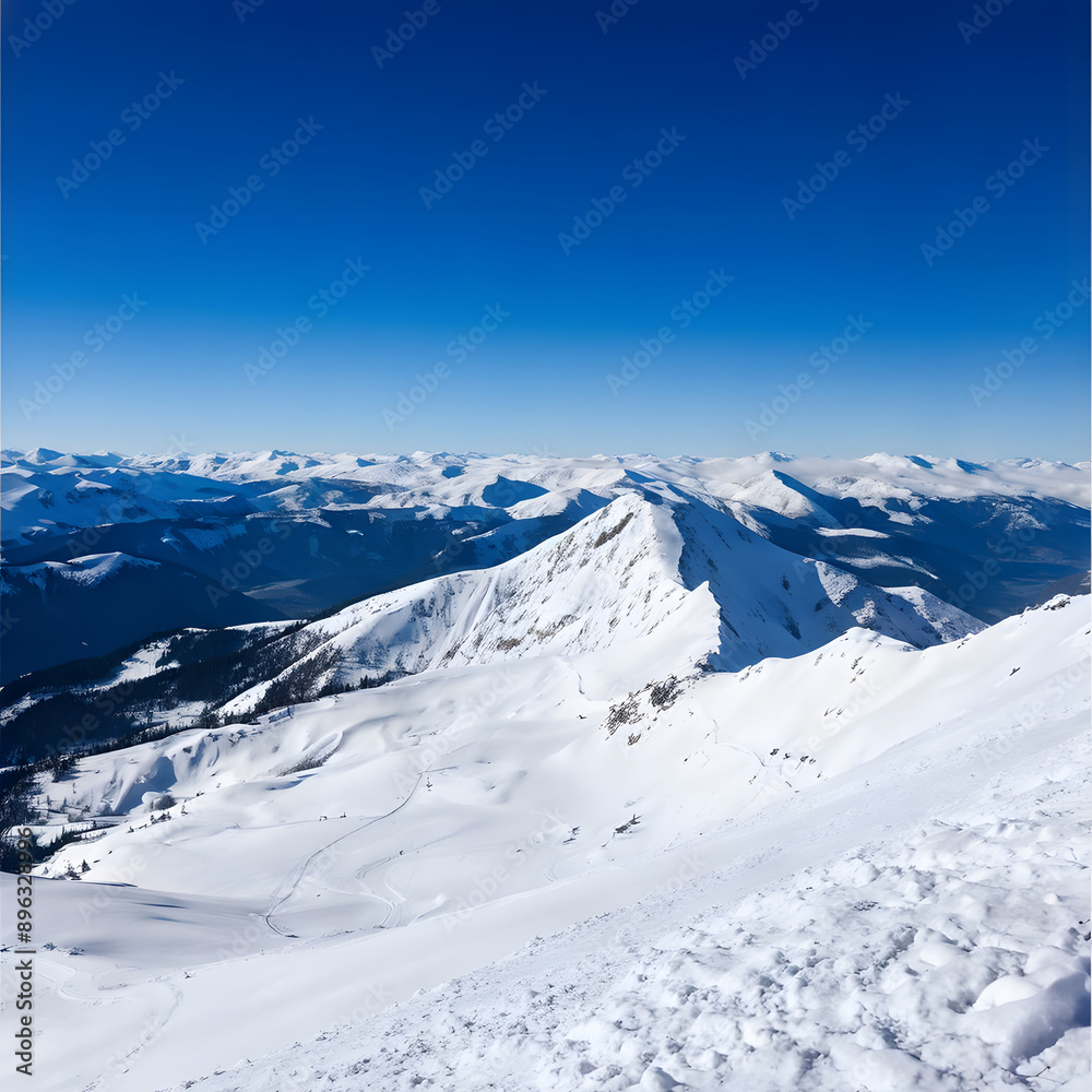 Naklejka premium snow covered mountains