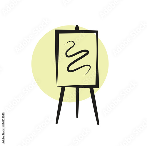 Easel Molbert Drawing Canvas Frame Artist Icon