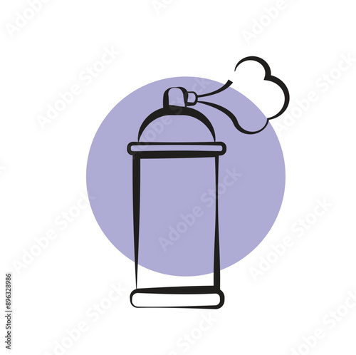 Graffiti Spray Can Paint Icon Design