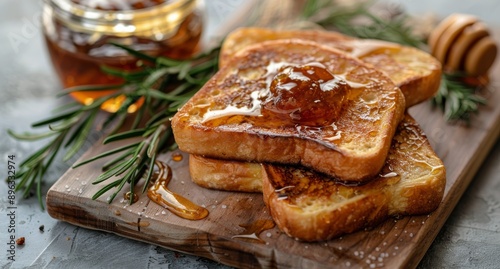 French Toast With Jam and Rosemary