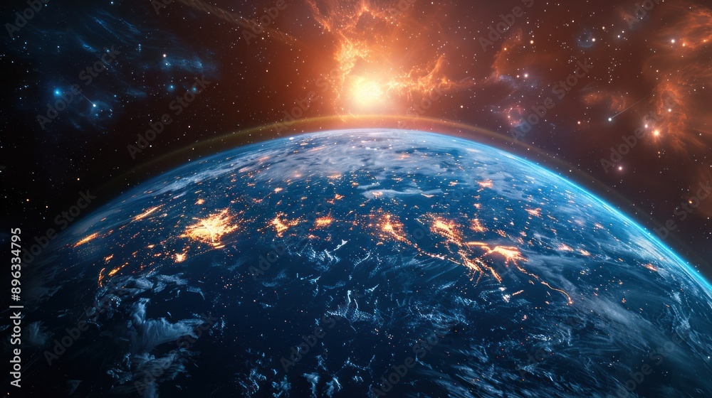 Obraz premium Earth From Space