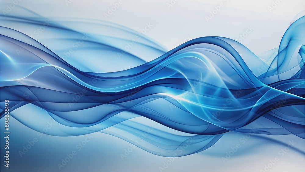 Abstract Blue Flowing Waves, digital art, blue gradient, abstract design, graphic design, wallpaper, background Abstract Blue Flowing Waves, digital art, blue gradient, abstract design, graphic design, wallpaper, background