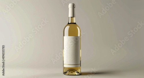 White Wine Bottle Mockup