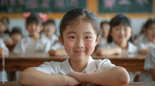 Smiling Student In Classroom