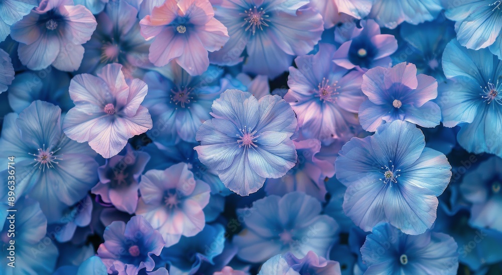 Blue Flowers in Bloom Blue Flowers in Bloom
