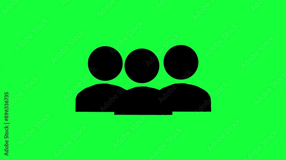 A group of people icon, Animated icon . Connected people icon. Flat Group of People or Humans Icon Animatio A group of people icon, Animated icon . Connected people icon. Flat Group of People or Humans Icon Animatio