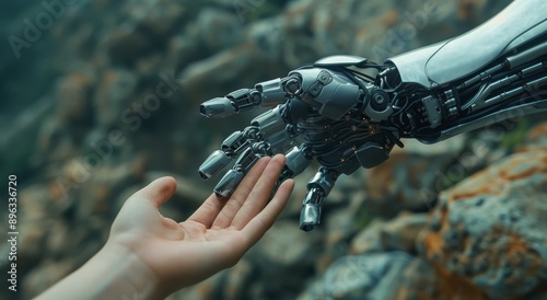 Robot Hand Reaching for Human Hand