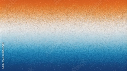 Abstract Orange to Blue Gradient with Scattered White Shapes, digital art, gradient, abstract, background, texture