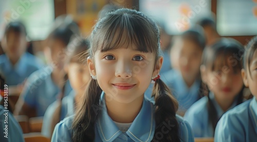 Smiling Student In Classroom